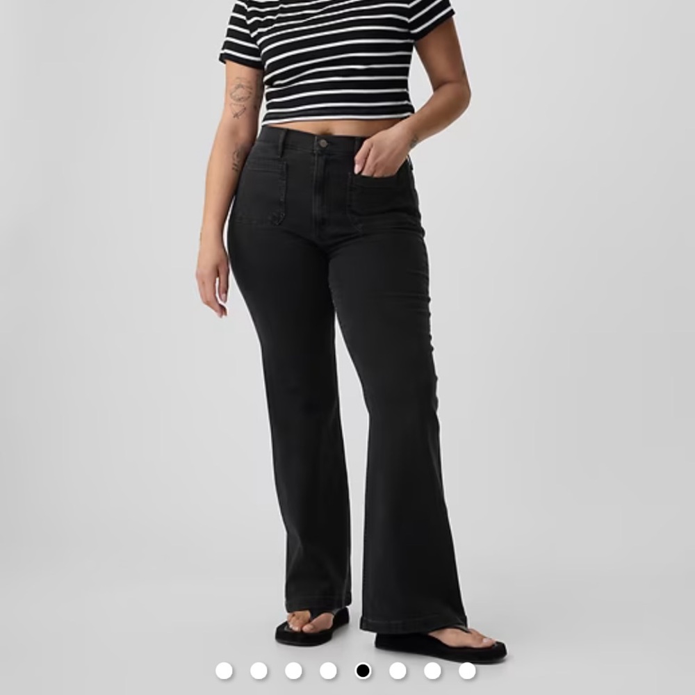 GAP High Rise '70s Flare Jeans 26 or 2 Tall - Picture 4 of 9